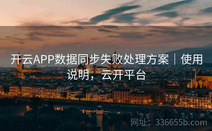 开云APP数据同步失败处理方案｜使用说明，云开平台
